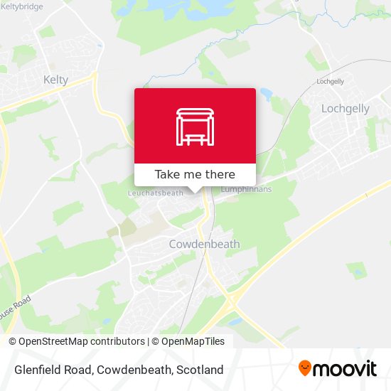 Glenfield Road, Cowdenbeath map