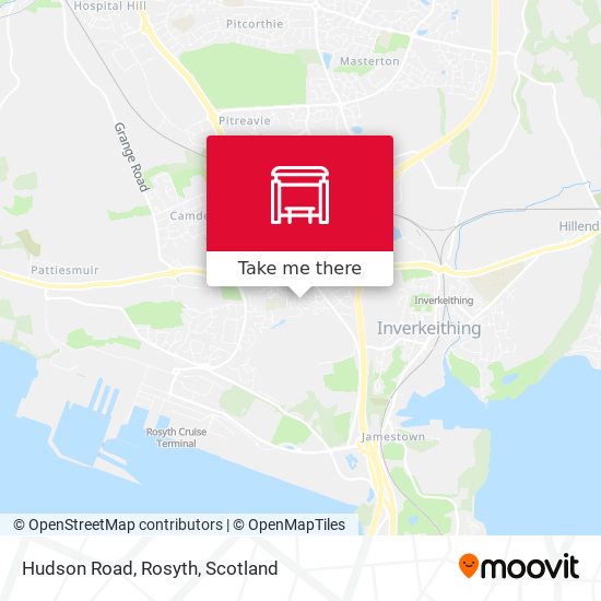Hudson Road, Rosyth map