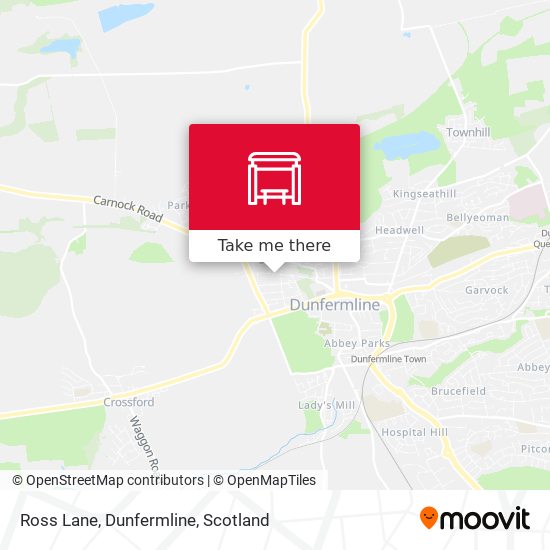 Ross Lane, Dunfermline map