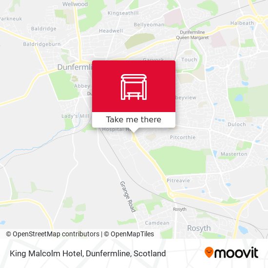 King Malcolm Hotel, Dunfermline map