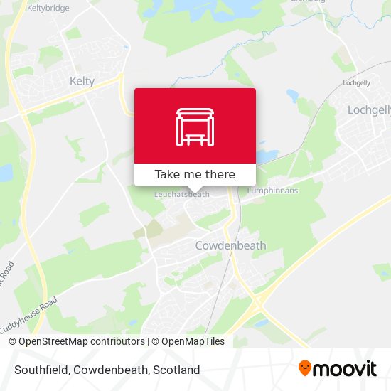 Southfield, Cowdenbeath map