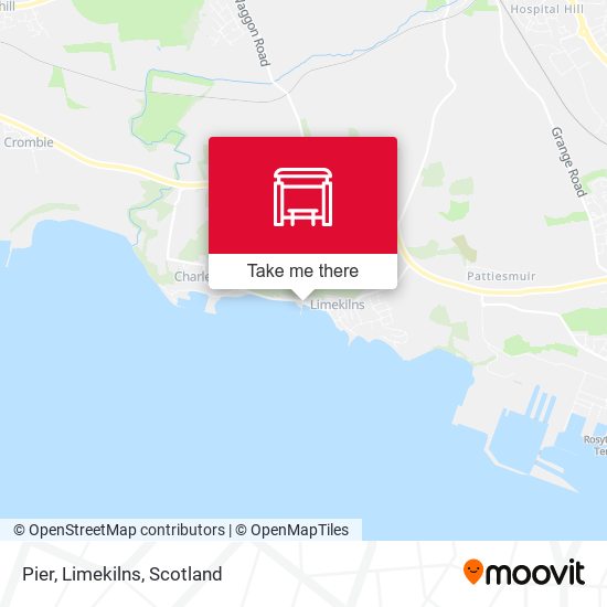 Pier, Limekilns map