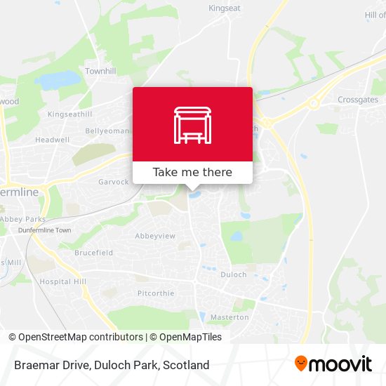 Braemar Drive, Duloch Park map