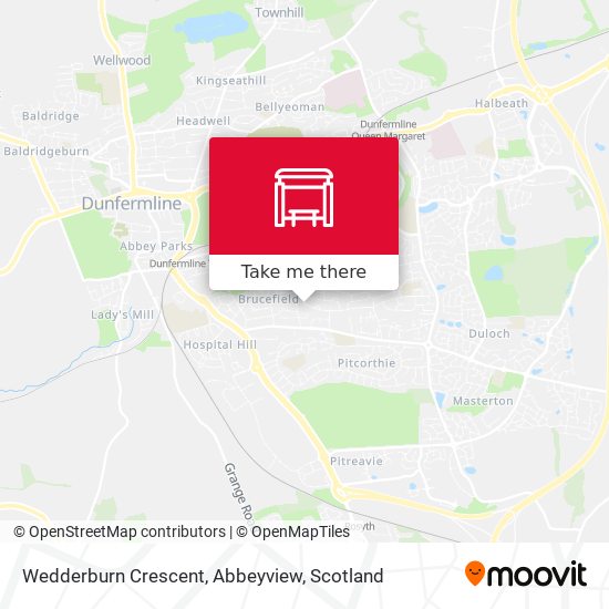 Wedderburn Crescent, Abbeyview map