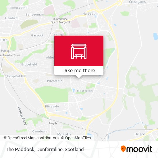 The Paddock, Dunfermline map