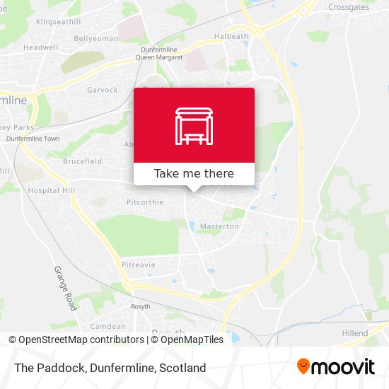 The Paddock, Dunfermline map