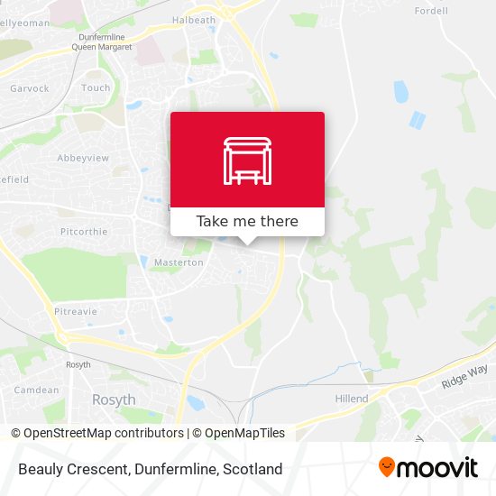 Beauly Crescent, Dunfermline map