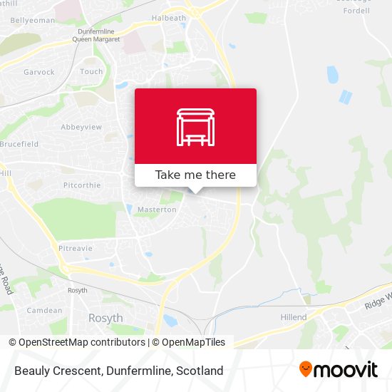 Beauly Crescent, Dunfermline map