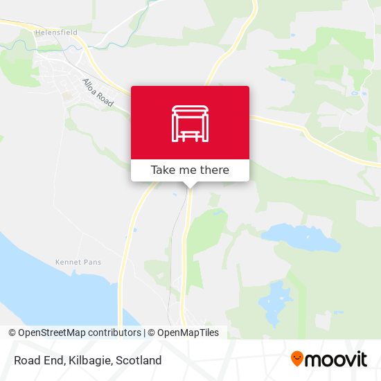 Road End, Kilbagie map