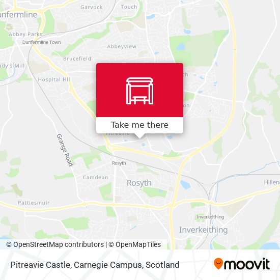 Pitreavie Castle, Carnegie Campus map