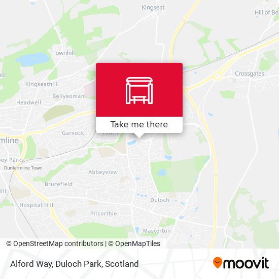 Alford Way, Duloch Park map