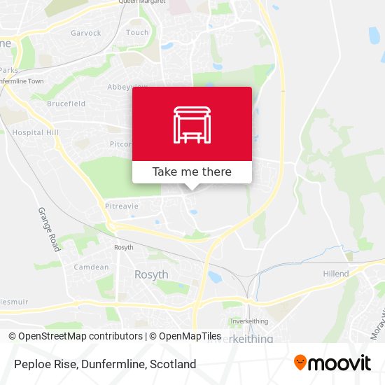 Peploe Rise, Dunfermline map