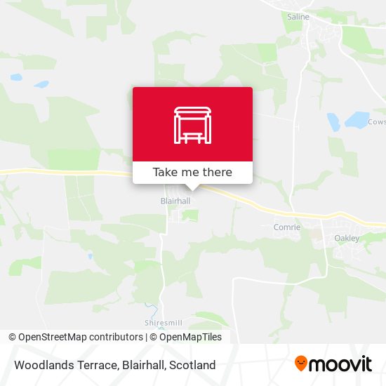Woodlands Terrace, Blairhall map