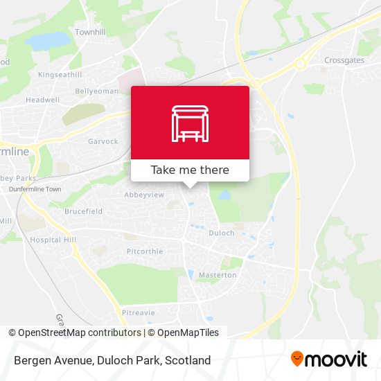 Bergen Avenue, Duloch Park map