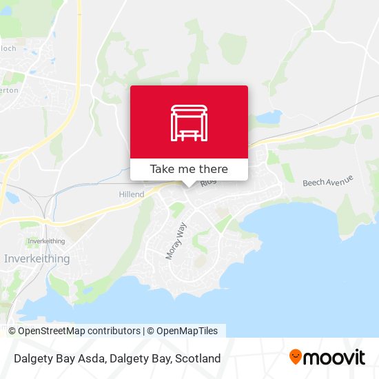 Dalgety Bay Asda, Dalgety Bay map