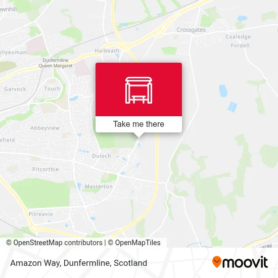Amazon Way, Dunfermline map
