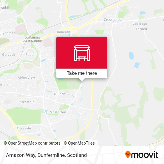 Amazon Way, Dunfermline map