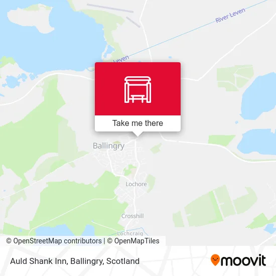 Auld Shank Inn, Ballingry map