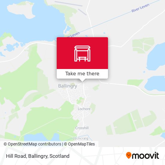 Hill Road, Ballingry map