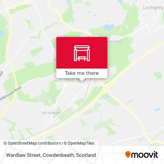 Wardlaw Street, Cowdenbeath map