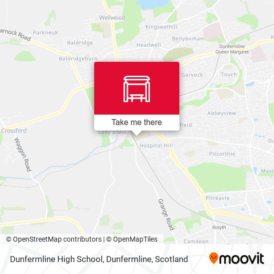 Dunfermline High School, Dunfermline map