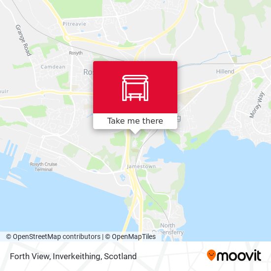 Forth View, Inverkeithing map