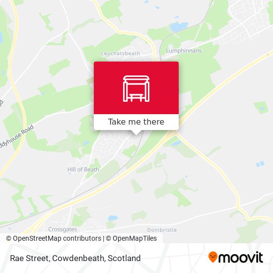 Rae Street, Cowdenbeath map