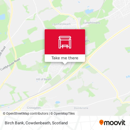 Birch Bank, Cowdenbeath map