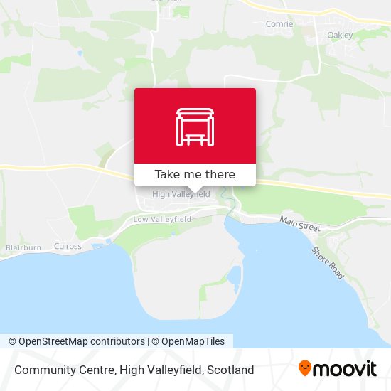 Community Centre, High Valleyfield map