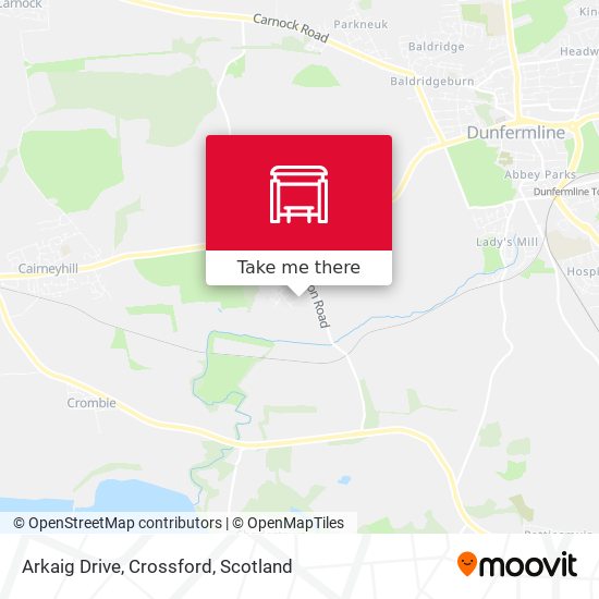 Arkaig Drive, Crossford map