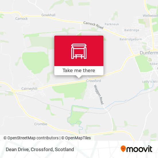 Dean Drive, Crossford map