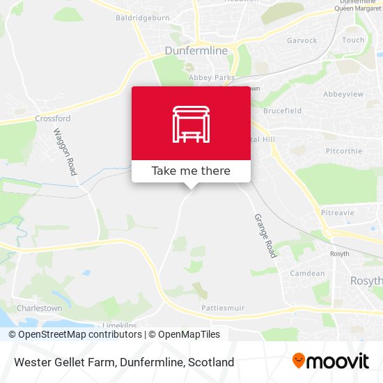 Wester Gellet Farm, Dunfermline map