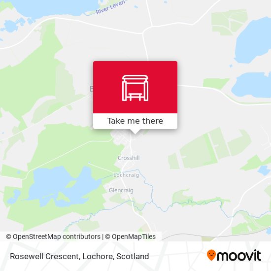 Rosewell Crescent, Lochore map