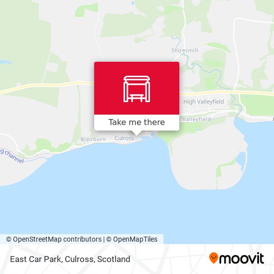 East Car Park, Culross map
