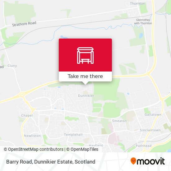 Barry Road, Dunnikier Estate map