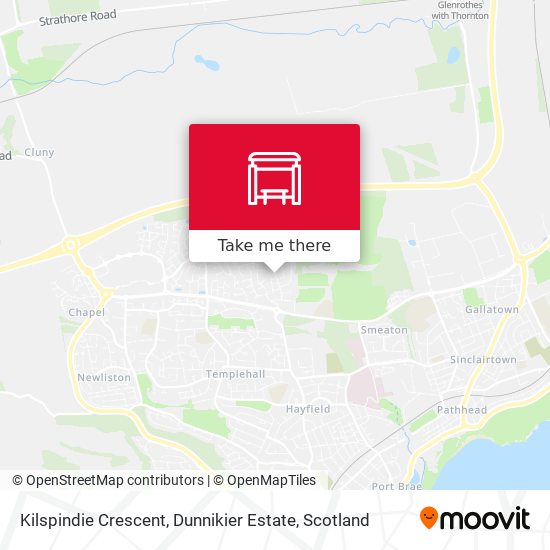 Kilspindie Crescent, Dunnikier Estate map