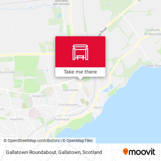 Gallatown Roundabout, Gallatown map