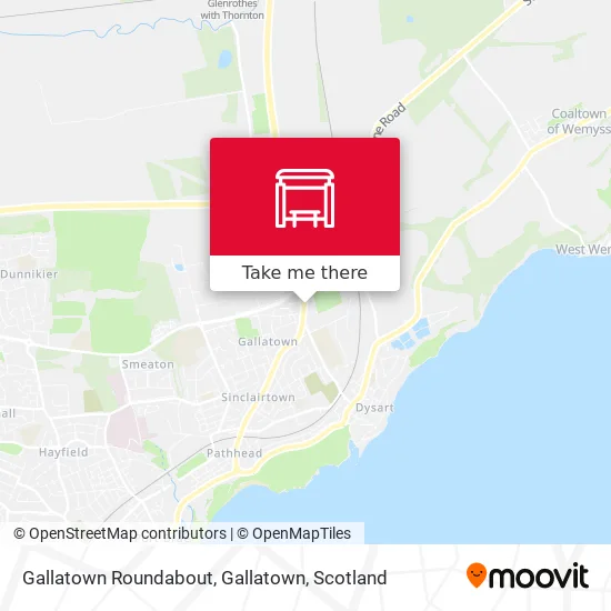 Gallatown Roundabout, Gallatown map