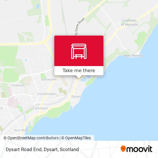 Dysart Road End, Dysart map