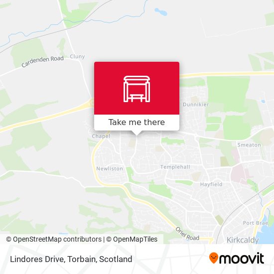 Lindores Drive, Torbain map