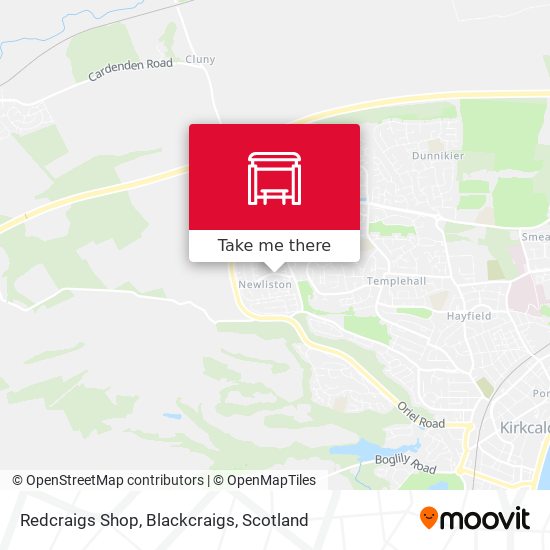 Redcraigs Shop, Blackcraigs map
