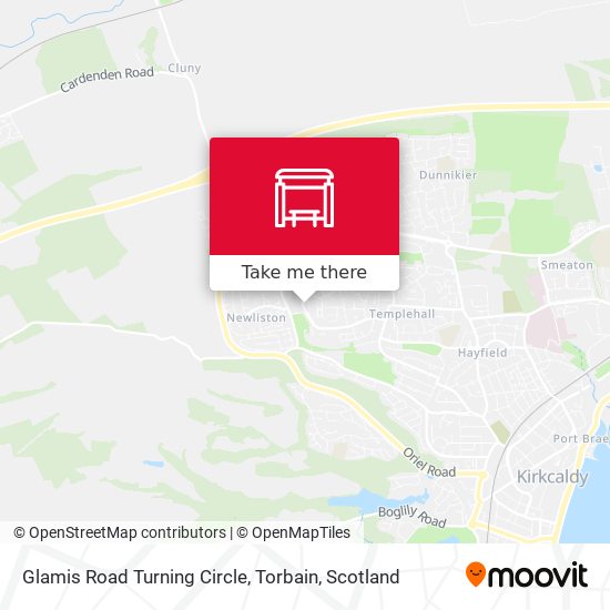 Glamis Road Turning Circle, Torbain map