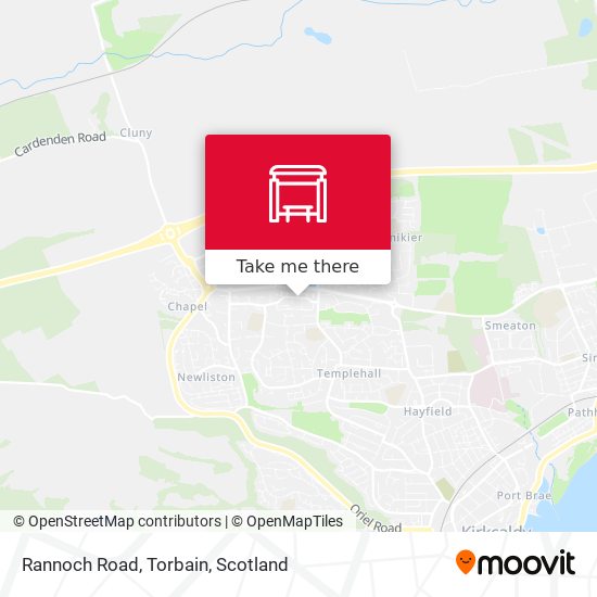 Rannoch Road, Torbain map