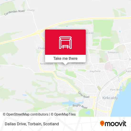 Dallas Drive, Torbain map