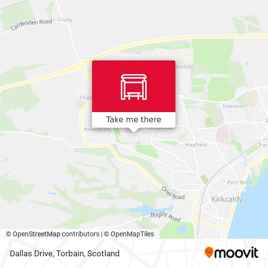 Dallas Drive, Torbain map