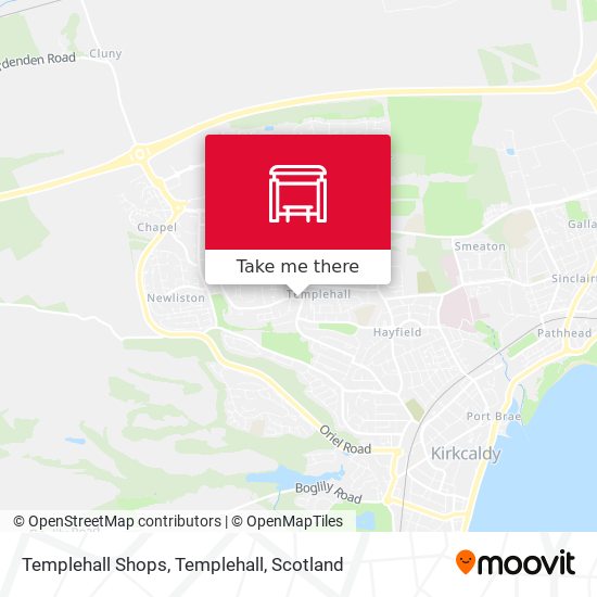 Templehall Shops, Templehall map