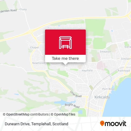 Dunearn Drive, Templehall map
