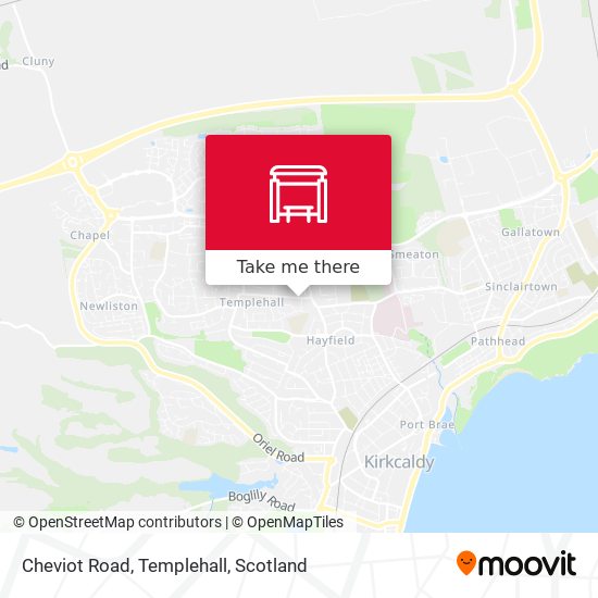 Cheviot Road, Templehall map
