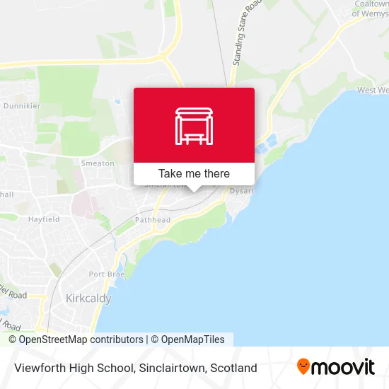 Viewforth High School, Sinclairtown map