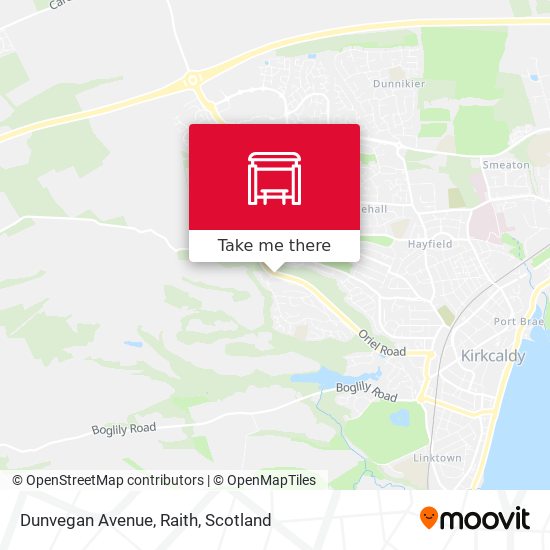 Dunvegan Avenue, Raith map